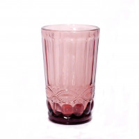 Набор стаканов 6 шт, 340мл, стекло, фиолетовый, флора